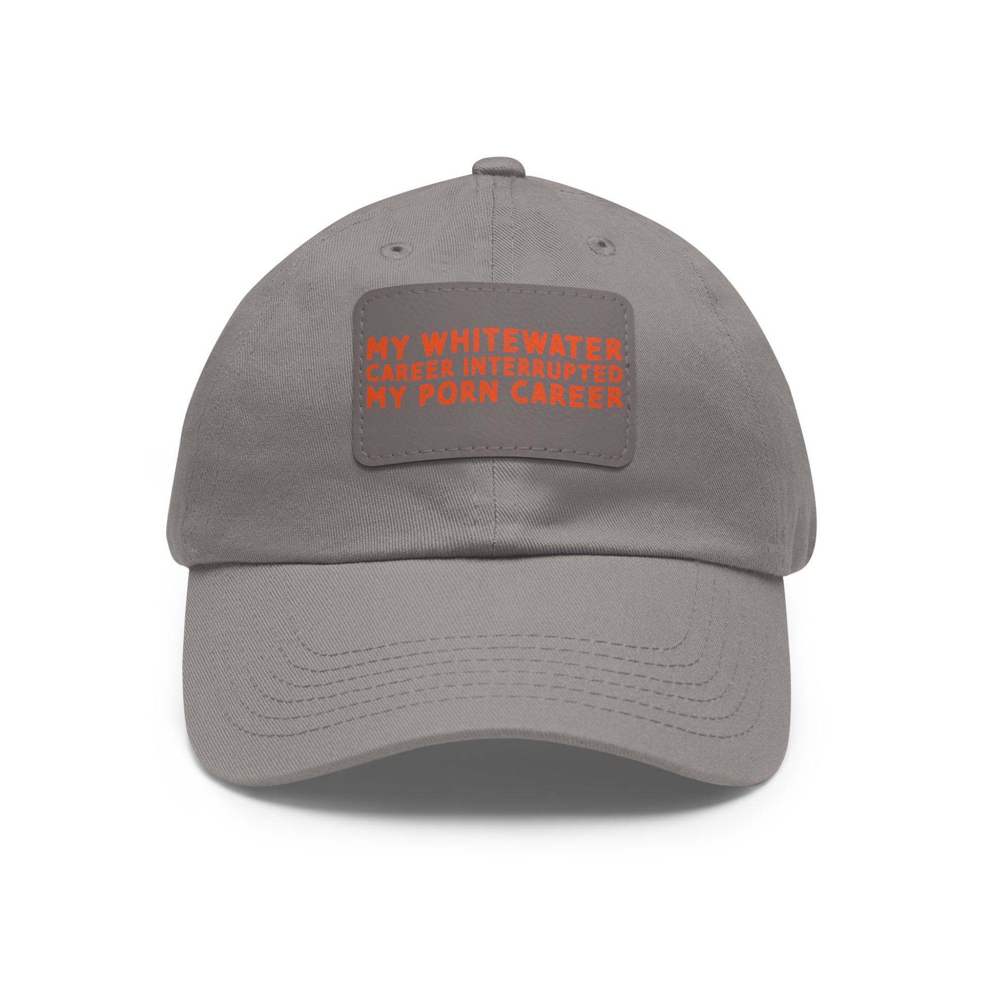 Dad Hat with Leather Patch (Rectangle) - mudfm