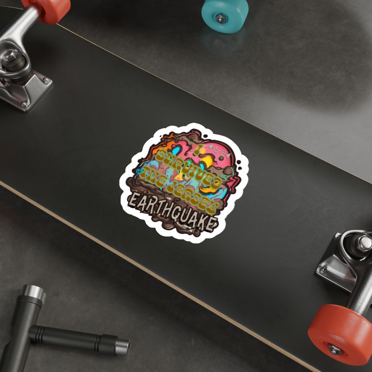 I Survived the Jersey Earthquake - Die-Cut Stickers