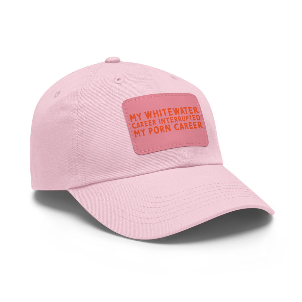 Dad Hat with Leather Patch (Rectangle) - mudfm