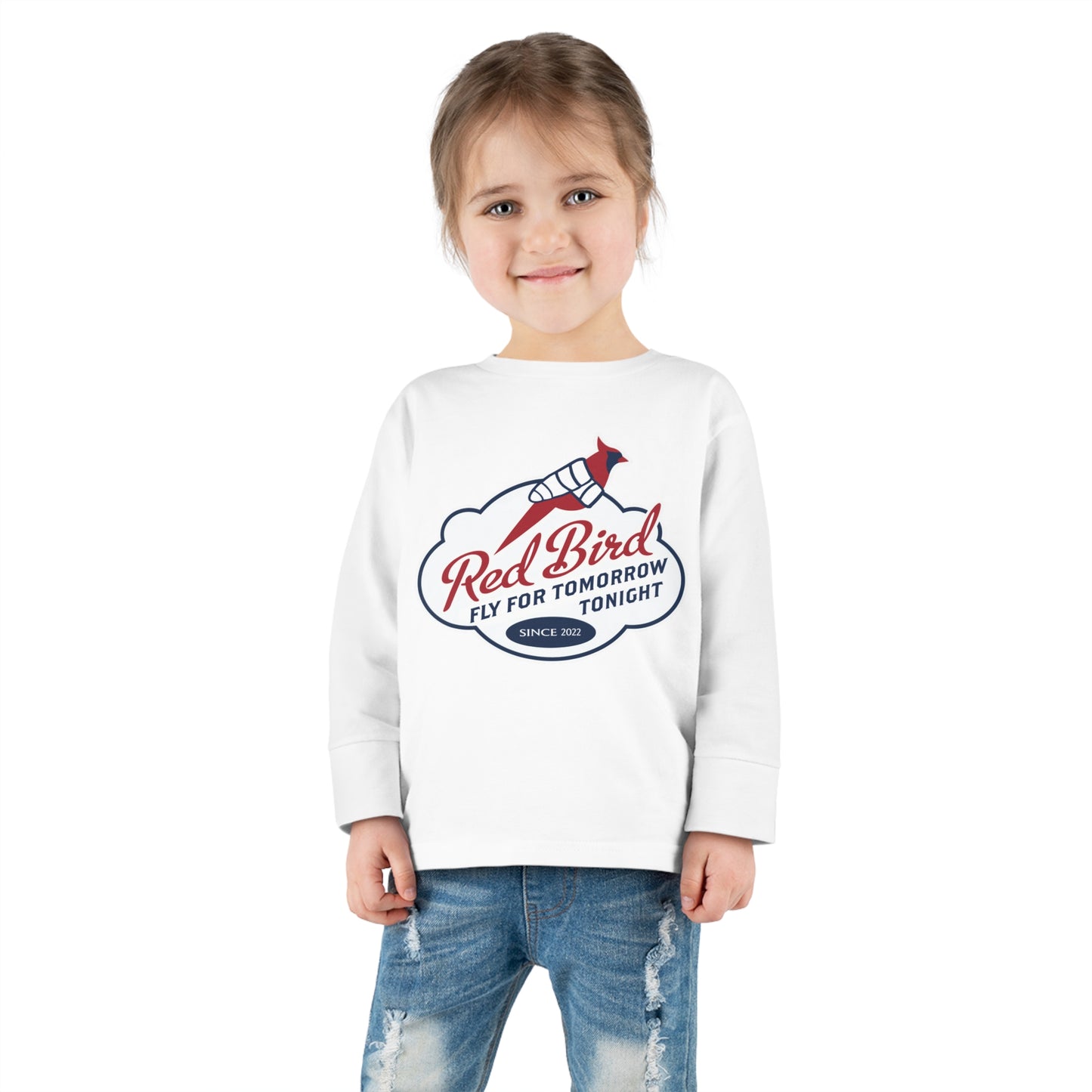 Red Bird - Toddler Long Sleeve Tee