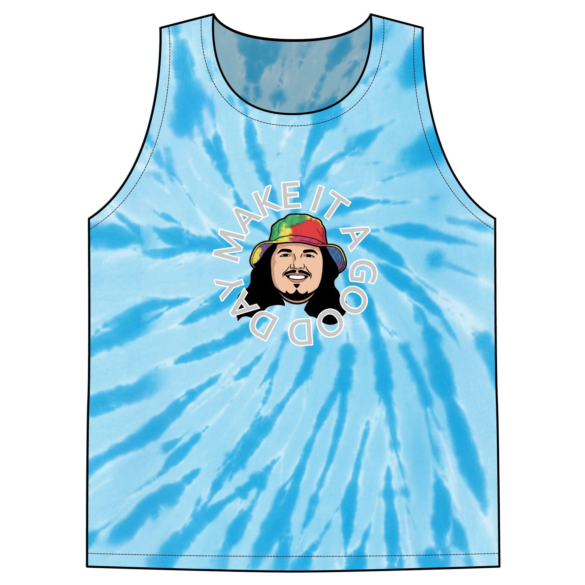 Make It A Good Day Tie-Dye Tank Top