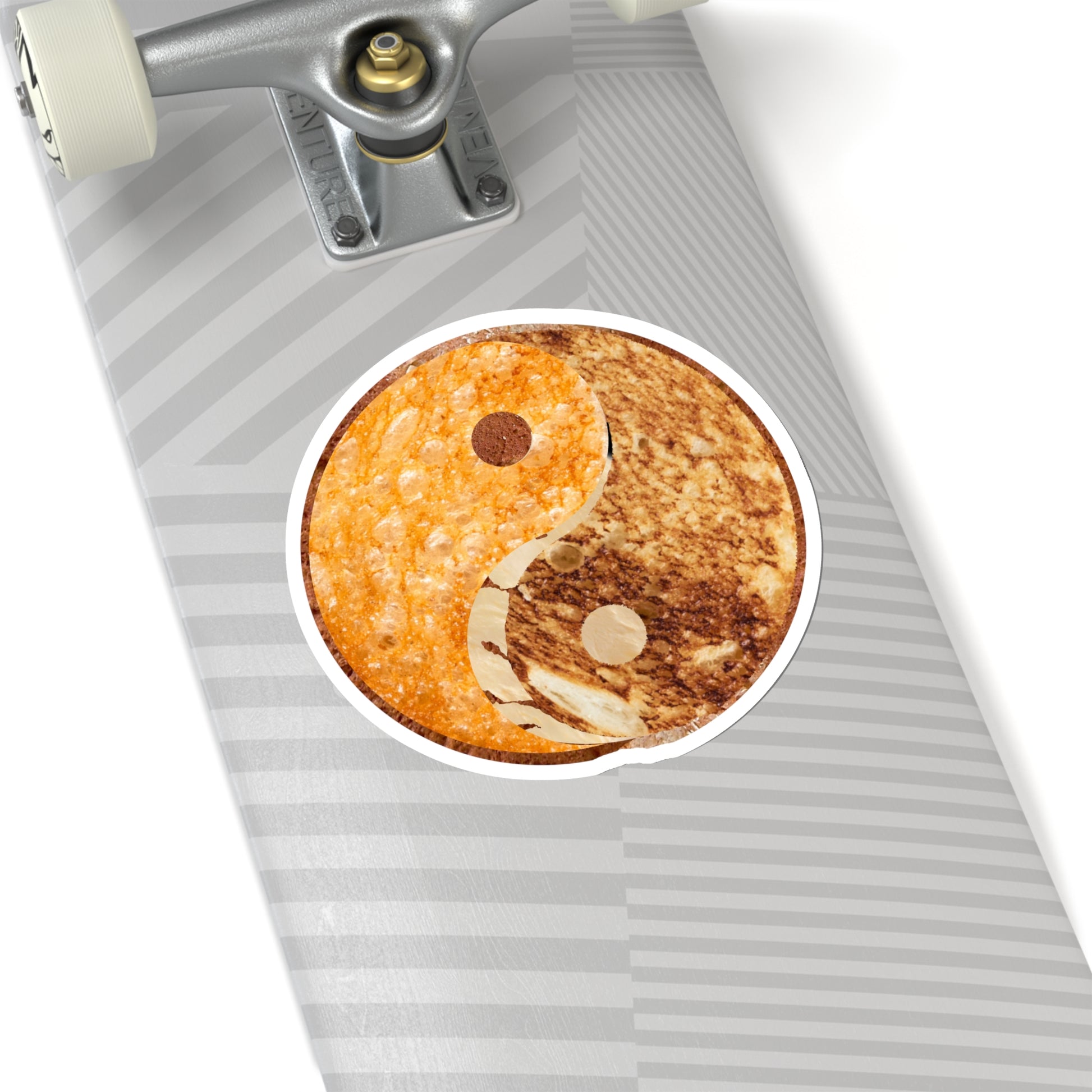 Grilled Cheese Yin Yang - Kiss-Cut Stickers - mudfm