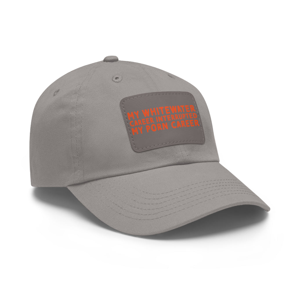 Dad Hat with Leather Patch (Rectangle) - mudfm