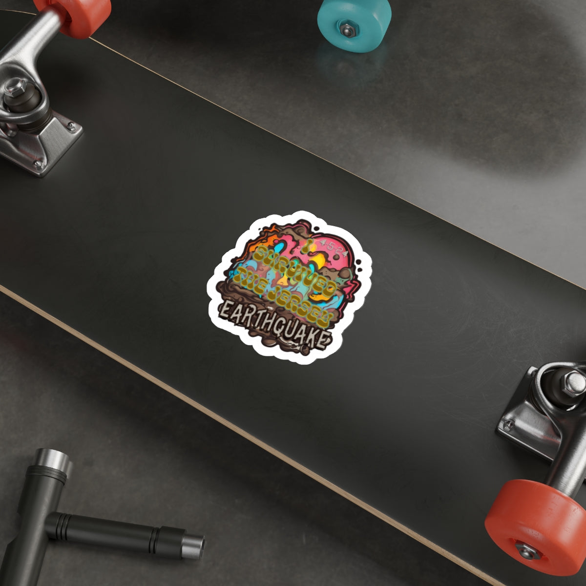 I Survived the Jersey Earthquake - Die-Cut Stickers