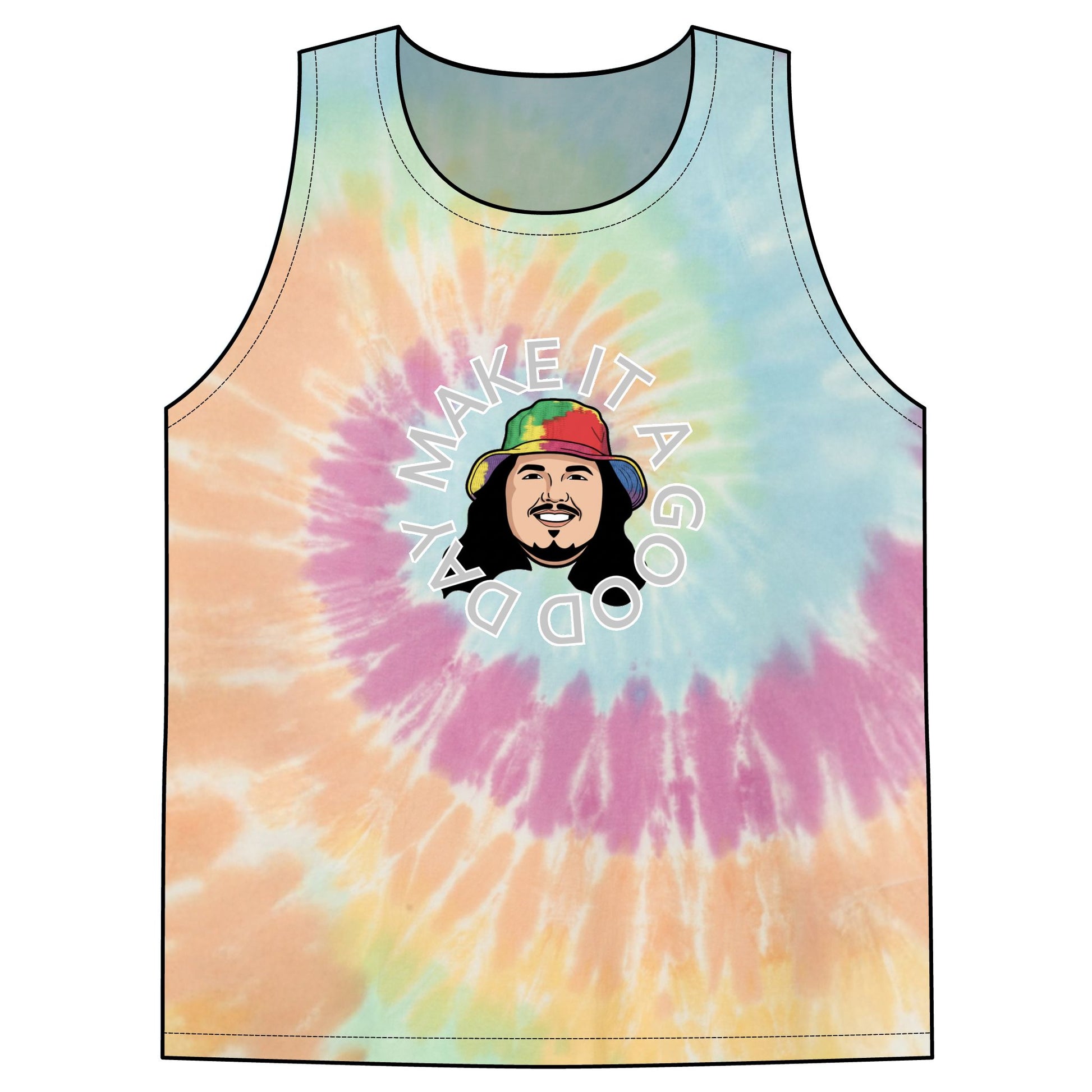 Make It A Good Day Tie-Dye Tank Top