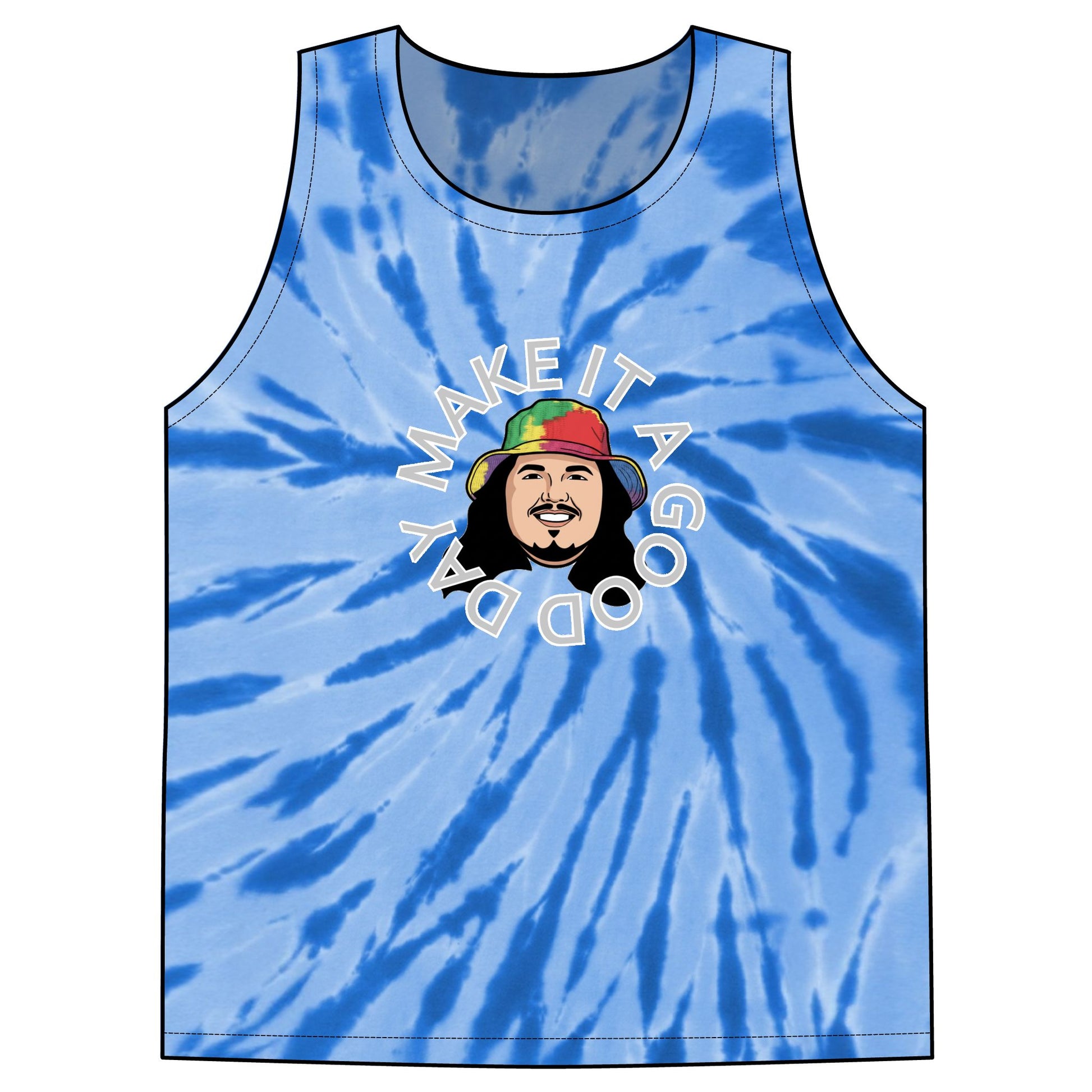 Make It A Good Day Tie-Dye Tank Top