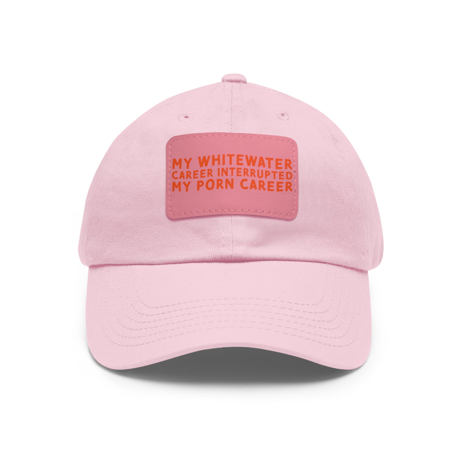 Dad Hat with Leather Patch (Rectangle) - mudfm
