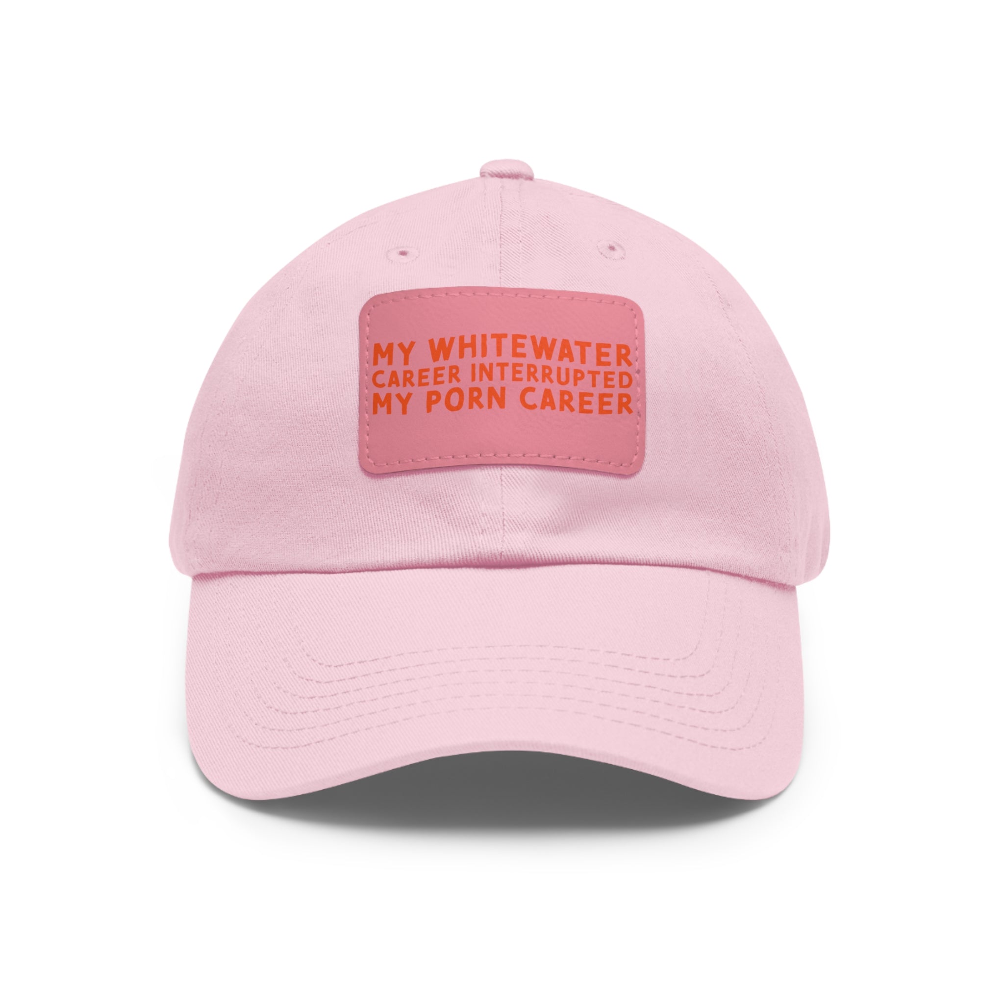 Dad Hat with Leather Patch (Rectangle) - mudfm
