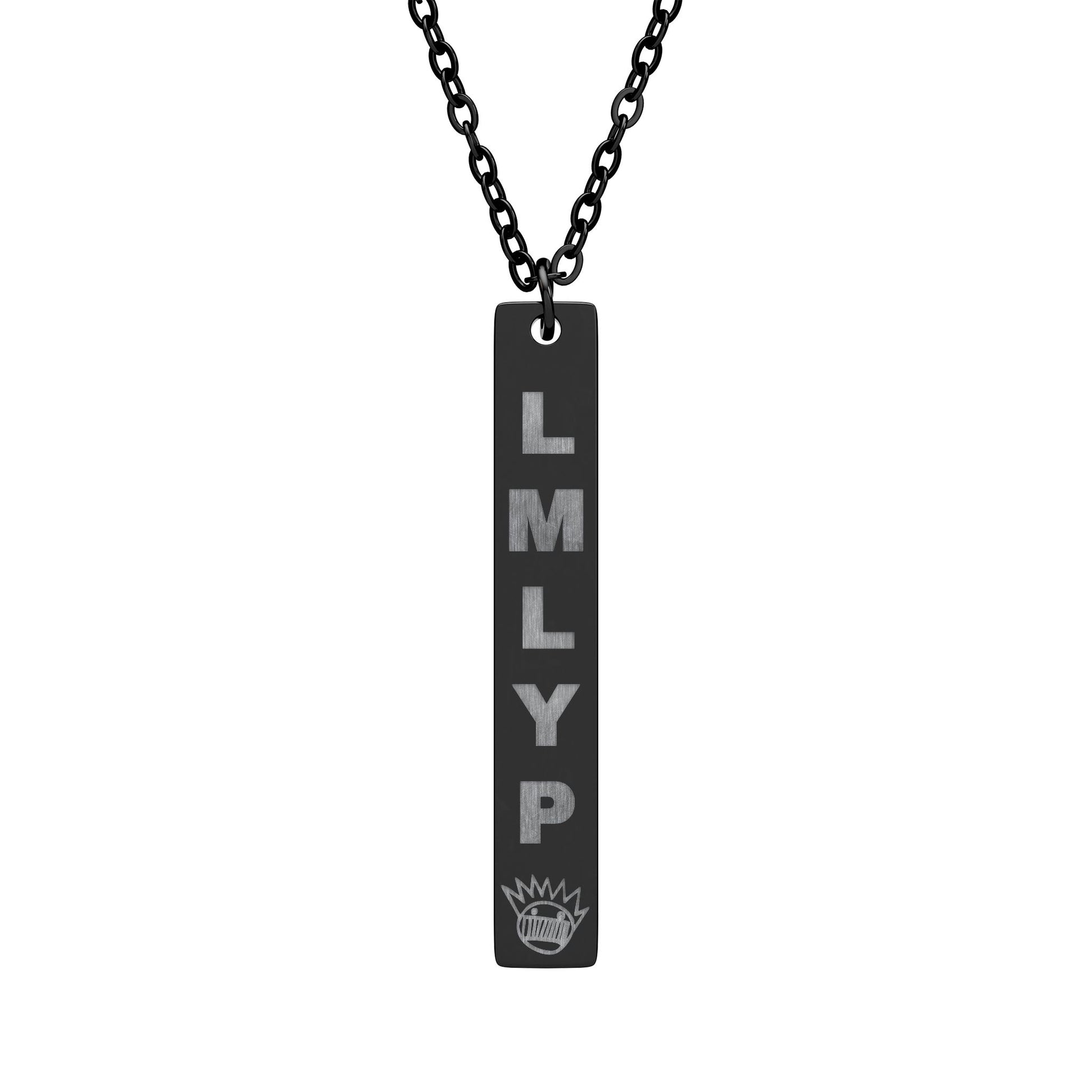 Engraved Vertical Bar Necklace — Ween - LMLYP - Boognish