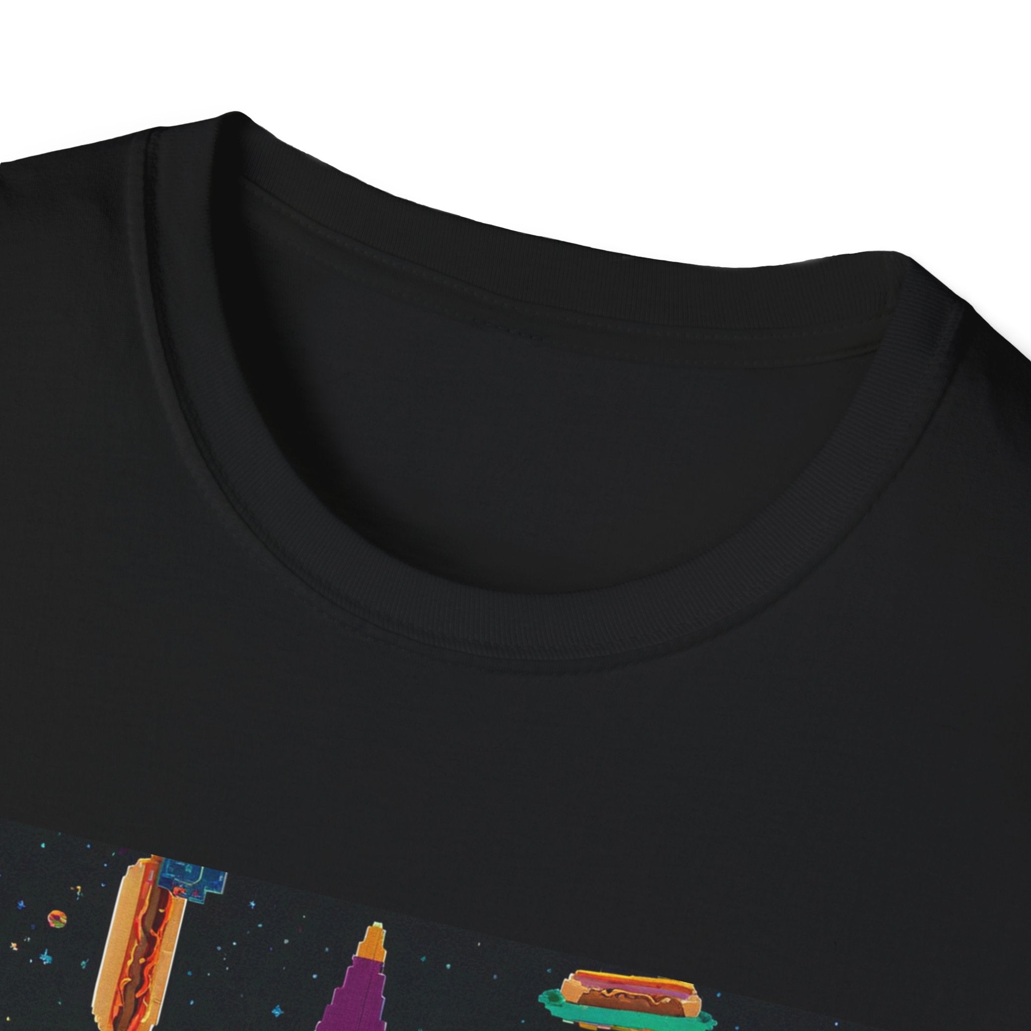 Colorful Wizard Hot Dog Unisex Softstyle T-Shirt - Fun Festival Vibe, Perfect for Events & Celebrations