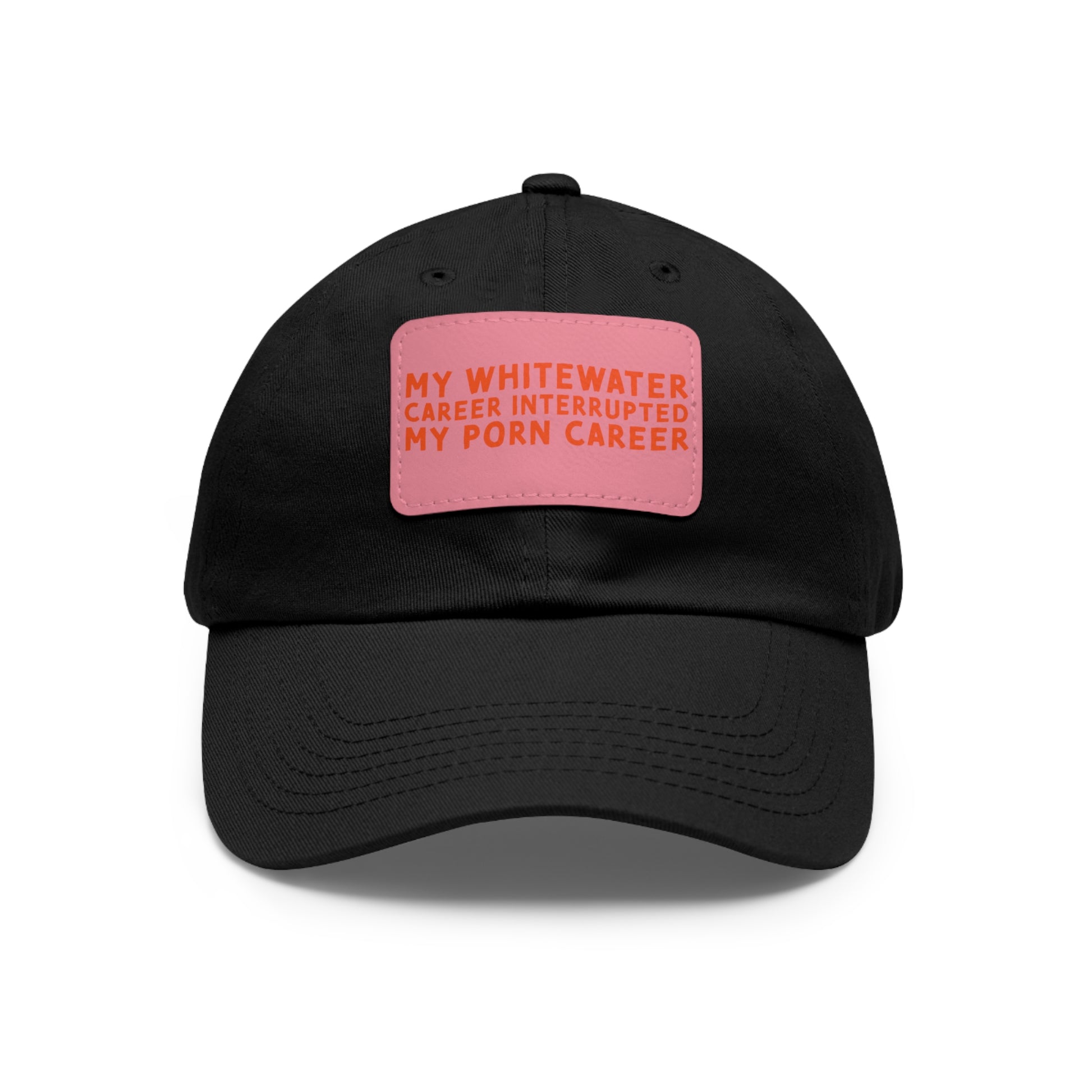 Dad Hat with Leather Patch (Rectangle) - mudfm