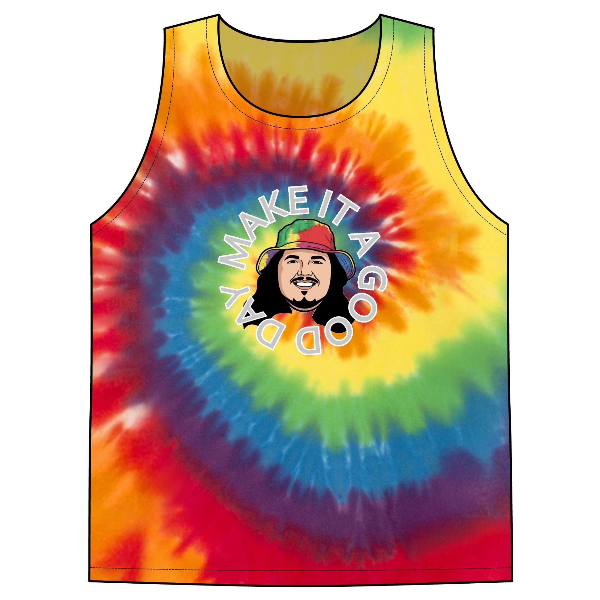 Make It A Good Day Tie-Dye Tank Top