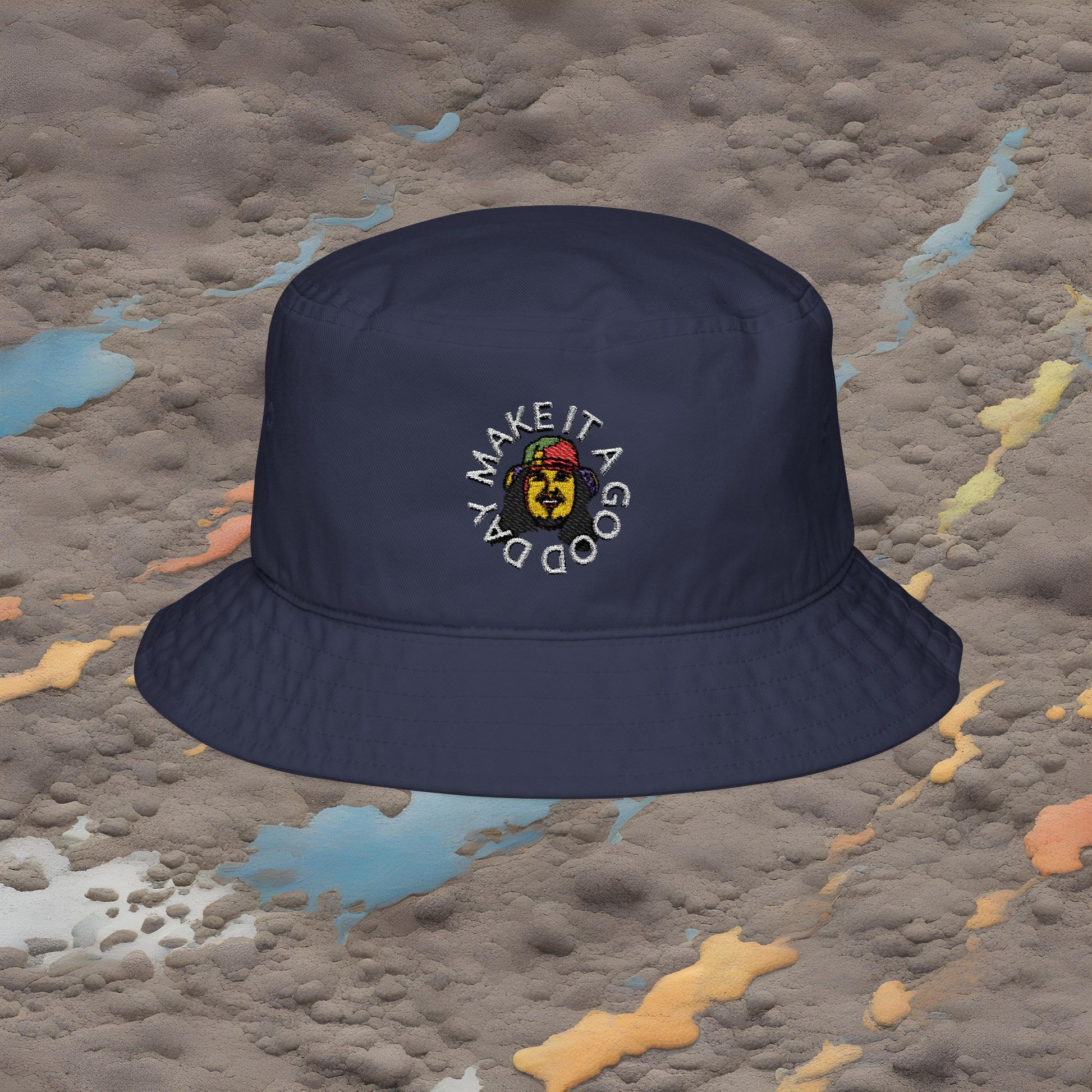 Embroidered Bucket Hat - 'Make It a Good Day' Design