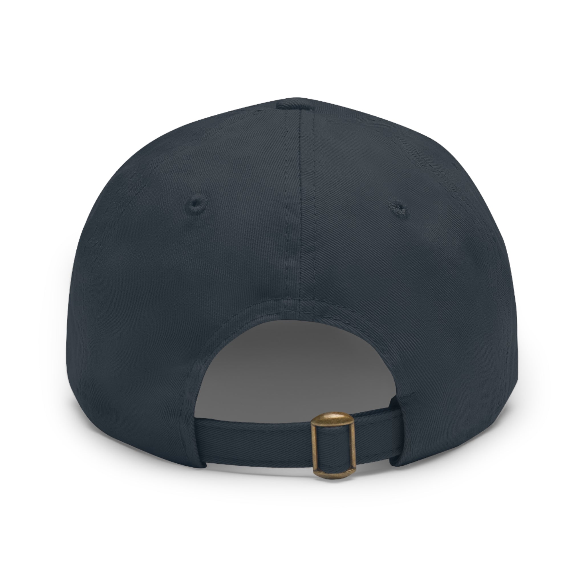 Dad Hat with Leather Patch (Rectangle) - mudfm