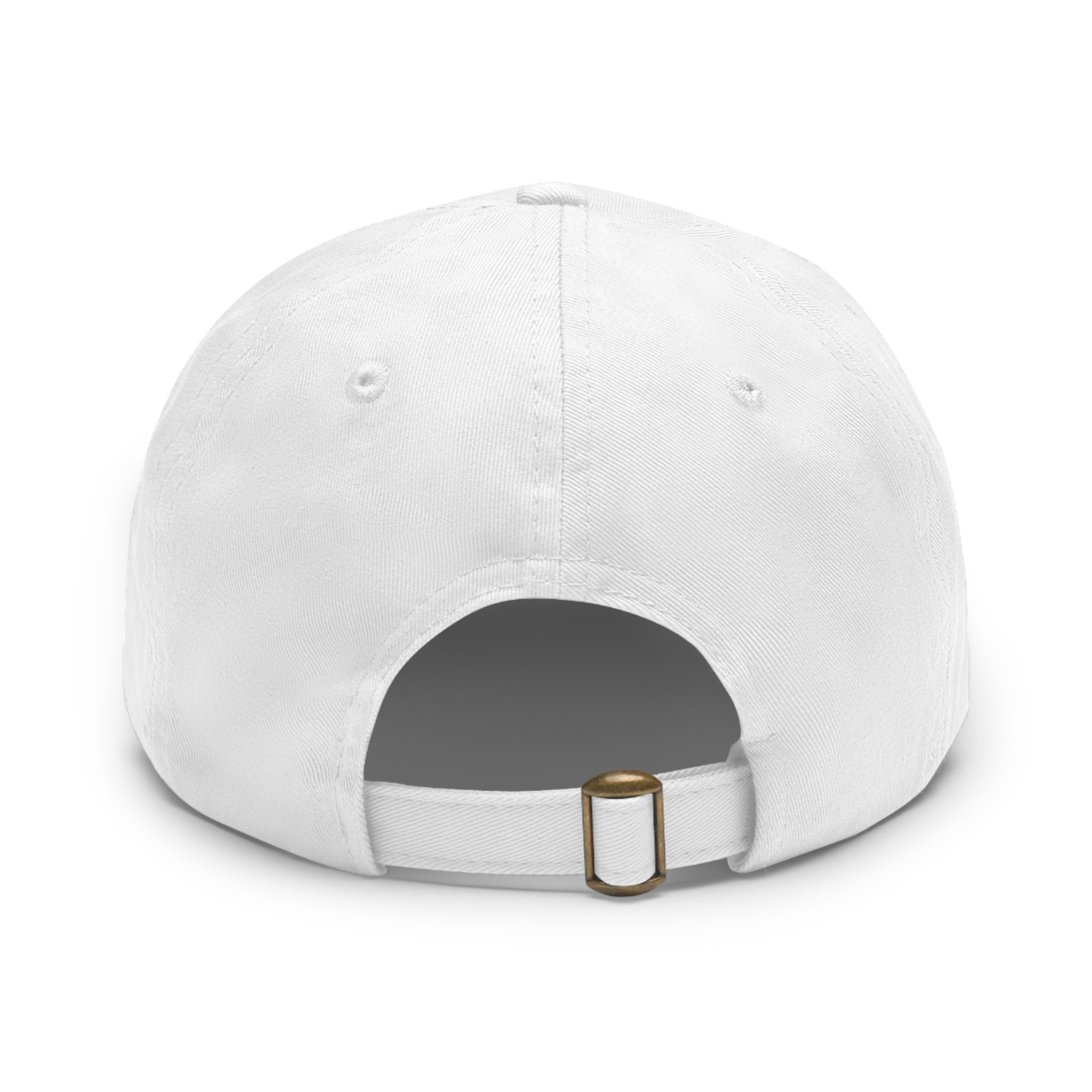 Dad Hat with Leather Patch (Rectangle) - mudfm