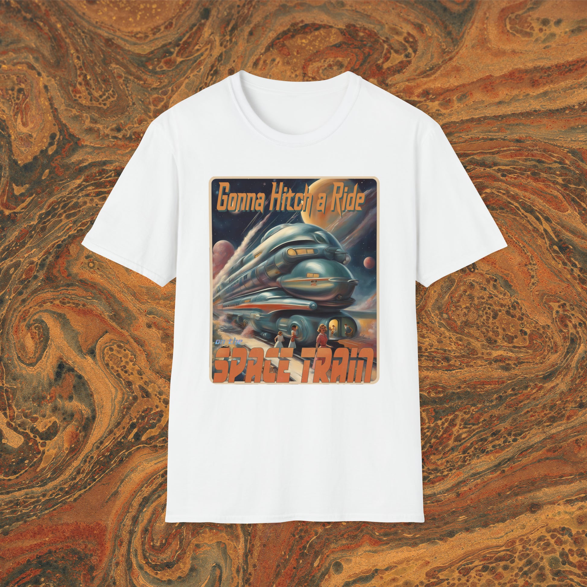 Space Train - Unisex Tee - mudfm