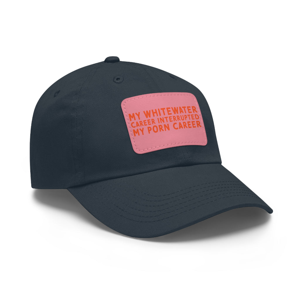 Dad Hat with Leather Patch (Rectangle) - mudfm
