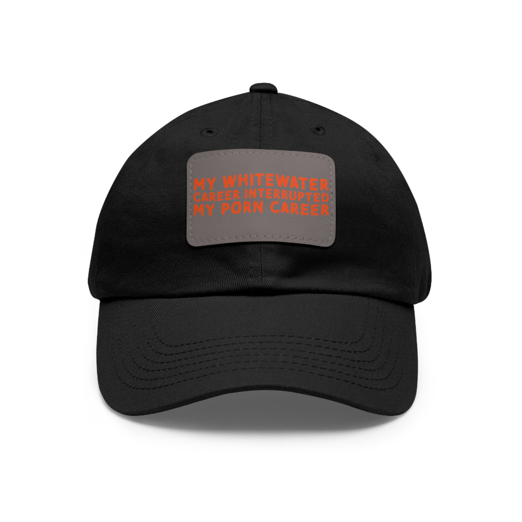 Dad Hat with Leather Patch (Rectangle) - mudfm