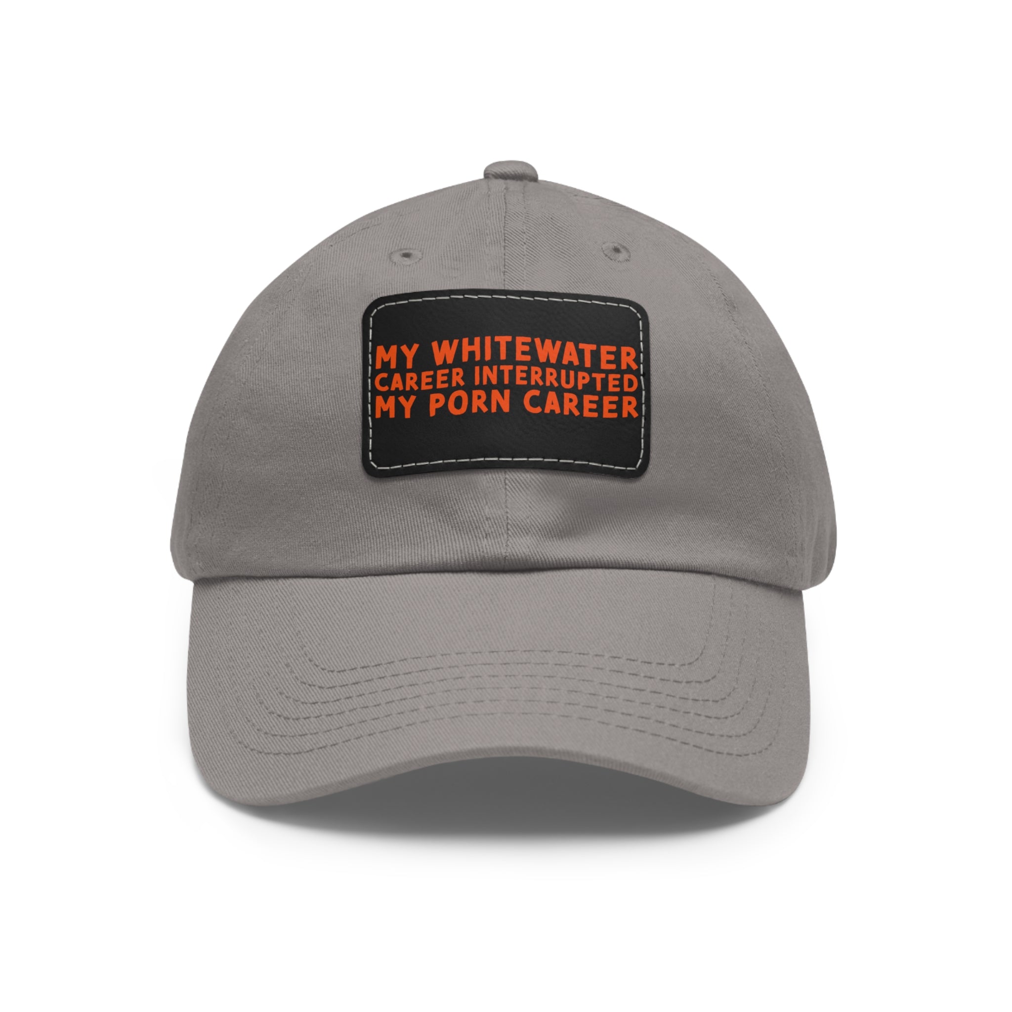 Dad Hat with Leather Patch (Rectangle) - mudfm