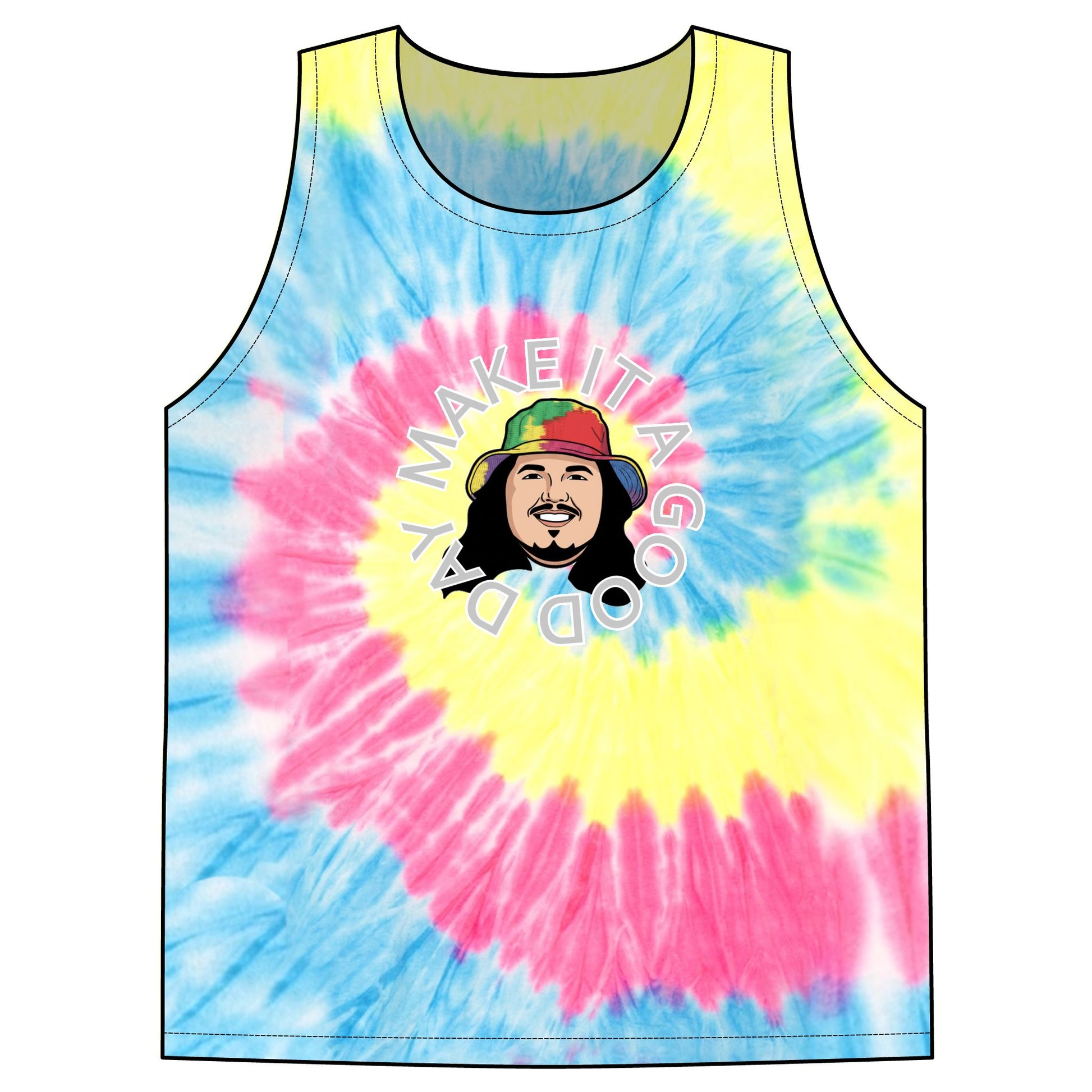 Make It A Good Day Tie-Dye Tank Top