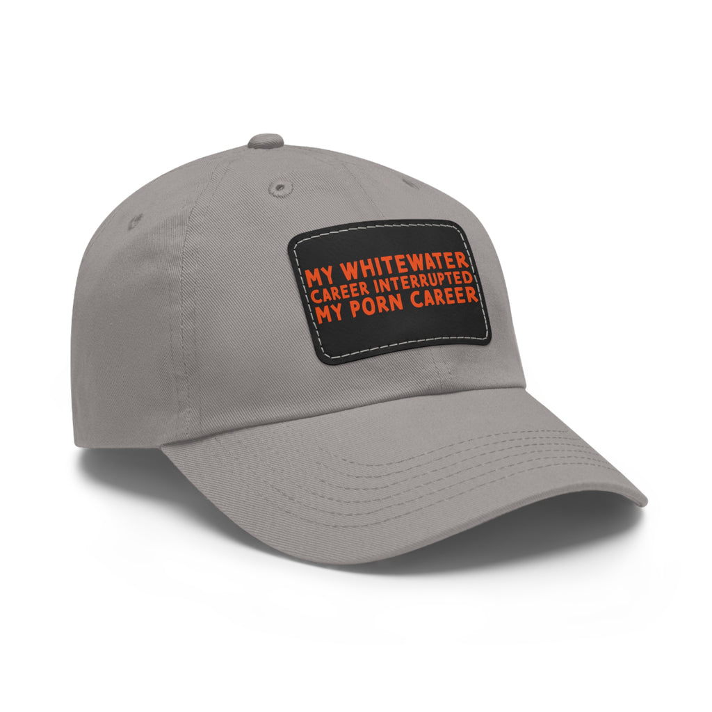 Dad Hat with Leather Patch (Rectangle) - mudfm