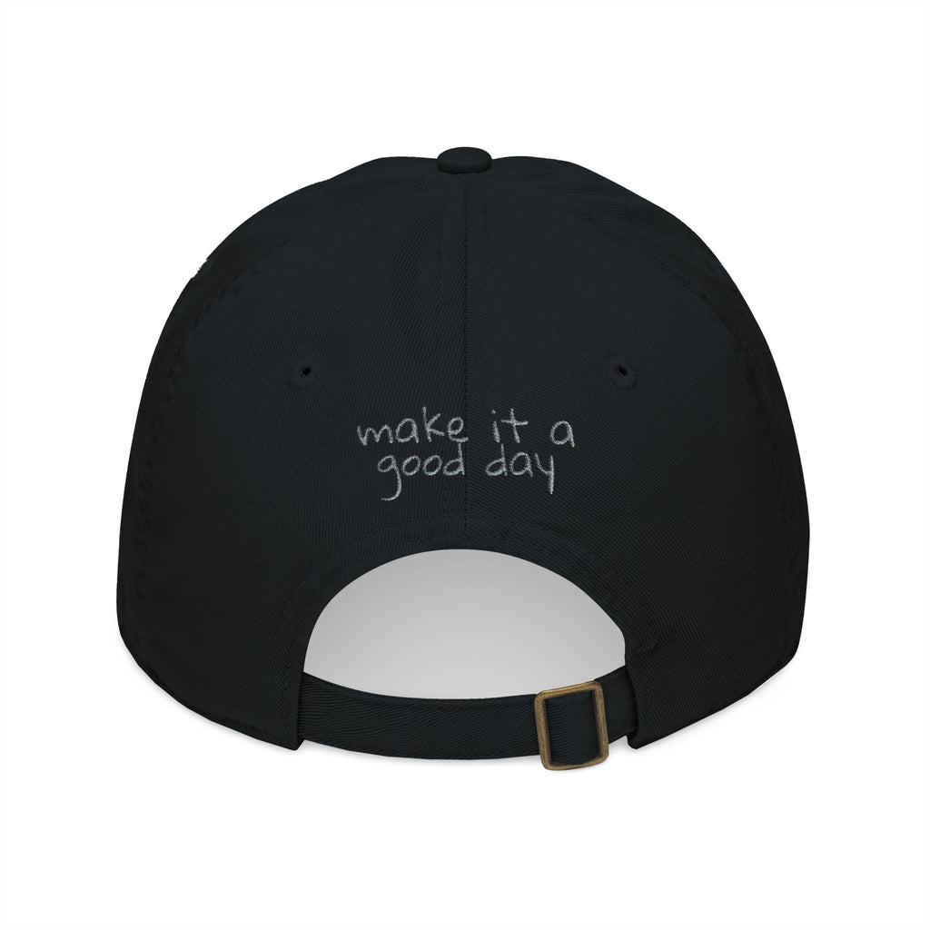 Organic Baseball Cap - 'Make It A Good Day' Embroidered