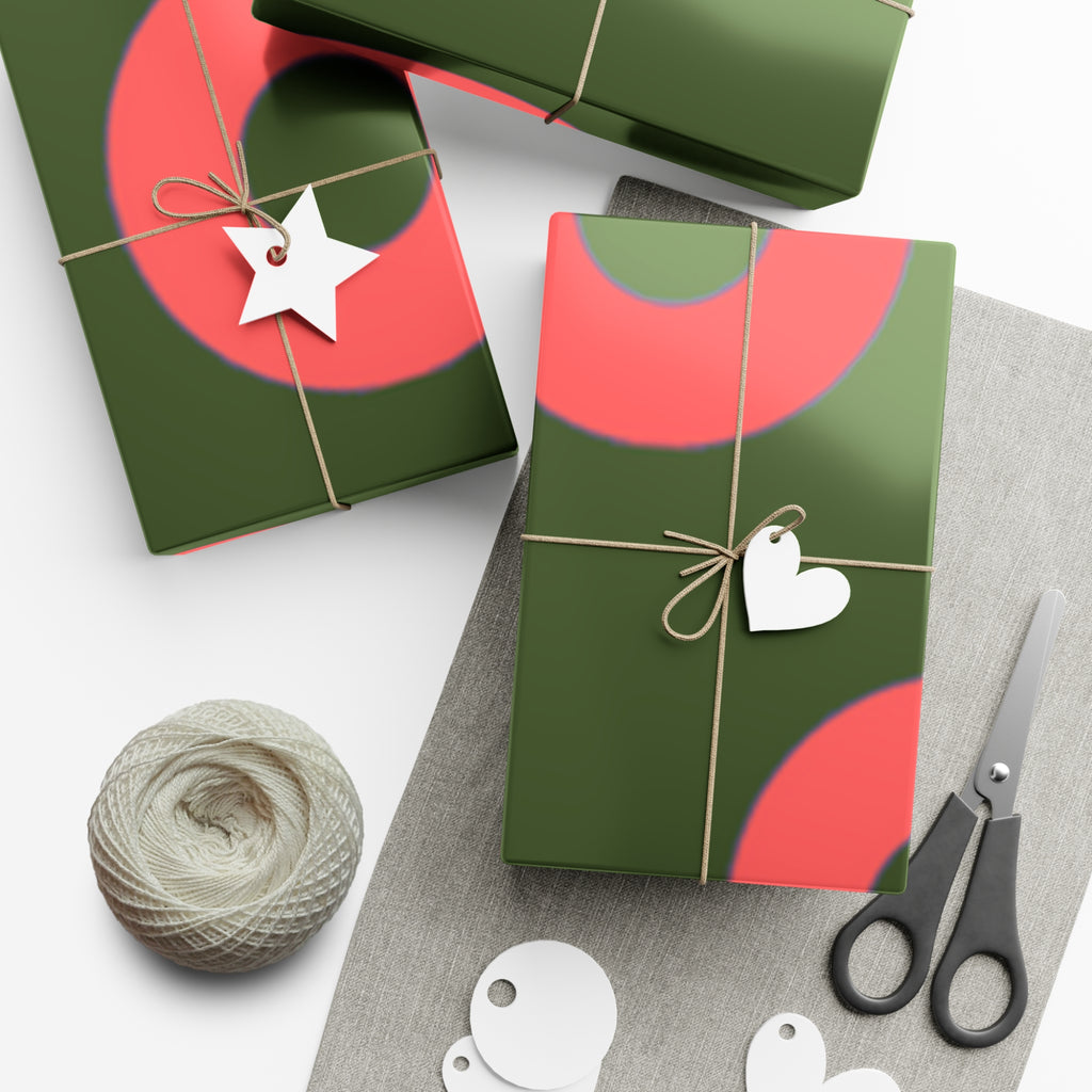 Phishy Holiday Wrapping Paper - Red and Green