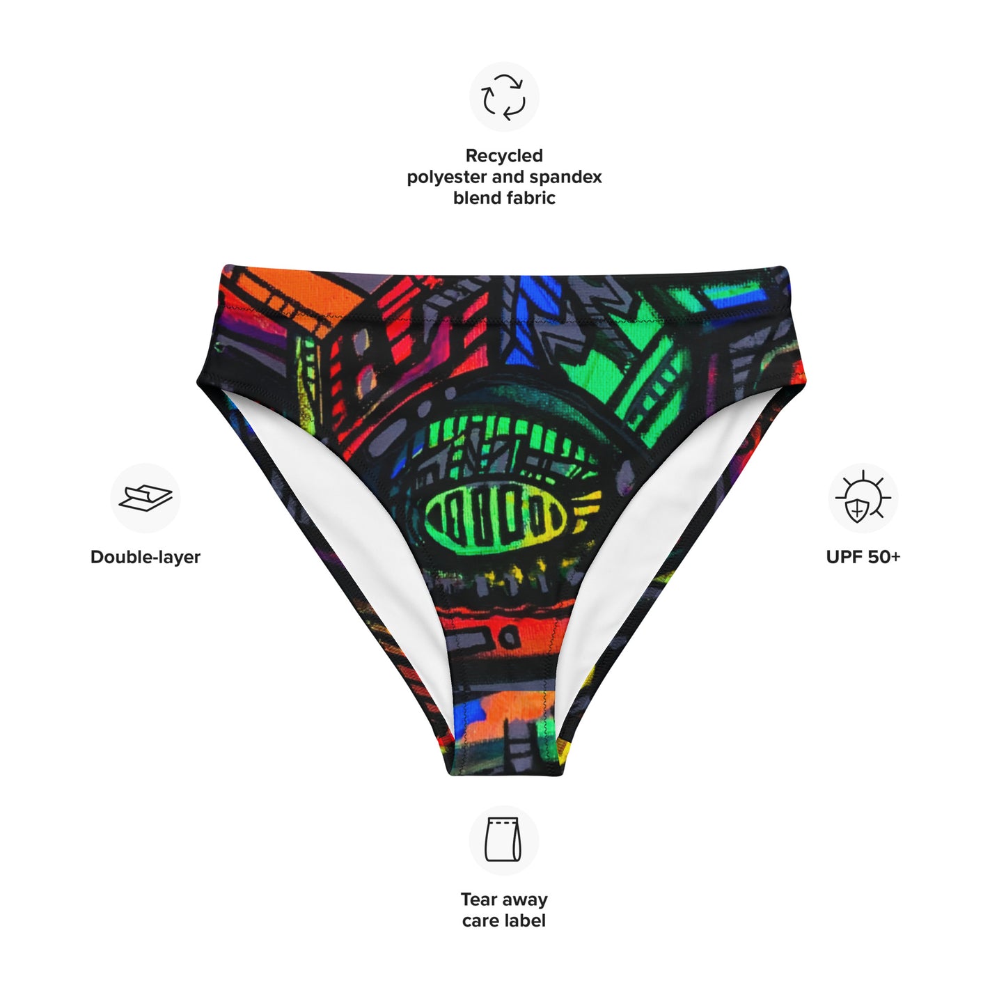 Pickles Super Dope High-waisted Bikini Bottoms - mudfm