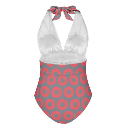 Vacuum Cleaner Pattern Women's One-Piece Swimsuit - mudfm