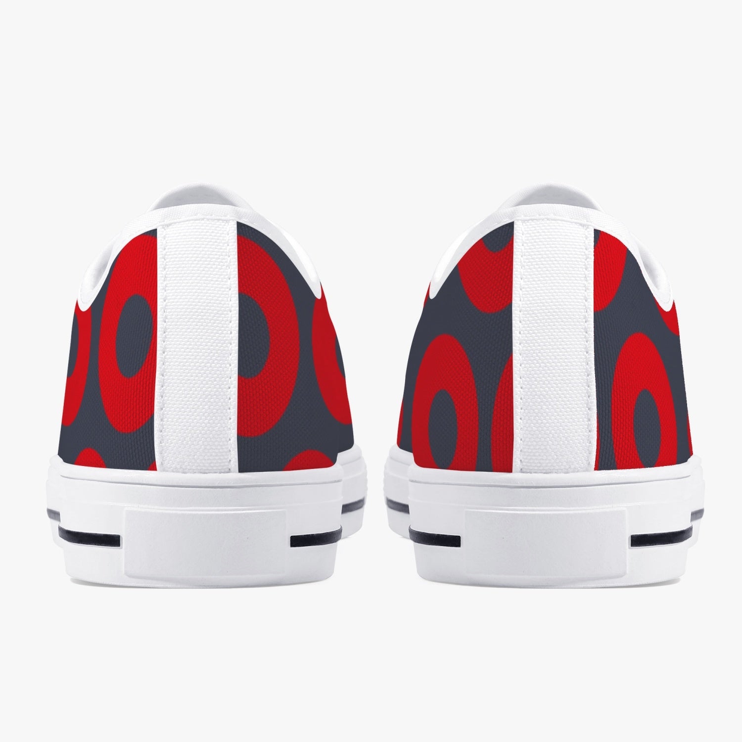 Vacuum Cleaner Classic Low-Top Canvas Shoes - White/Black - mudfm