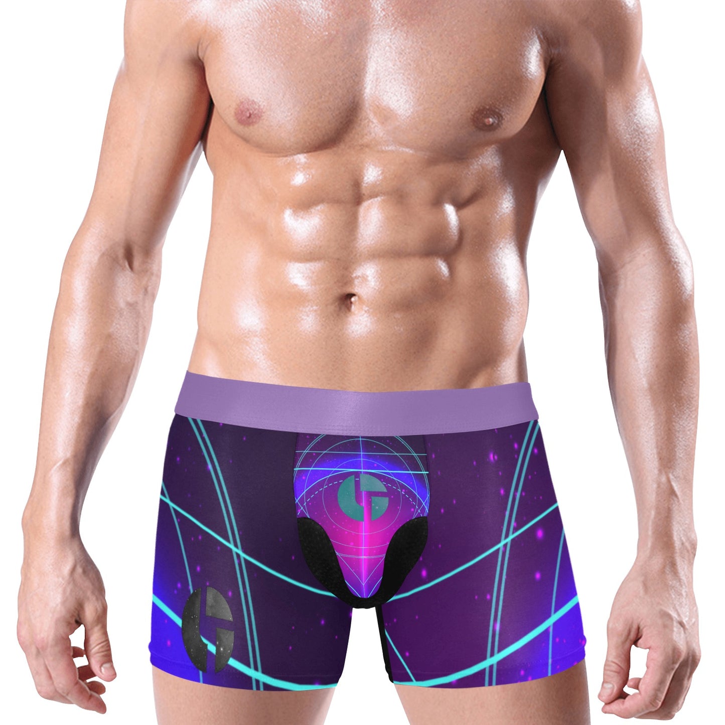 B4L - Men's Elephant Pouch Boxer Briefs - mudfm