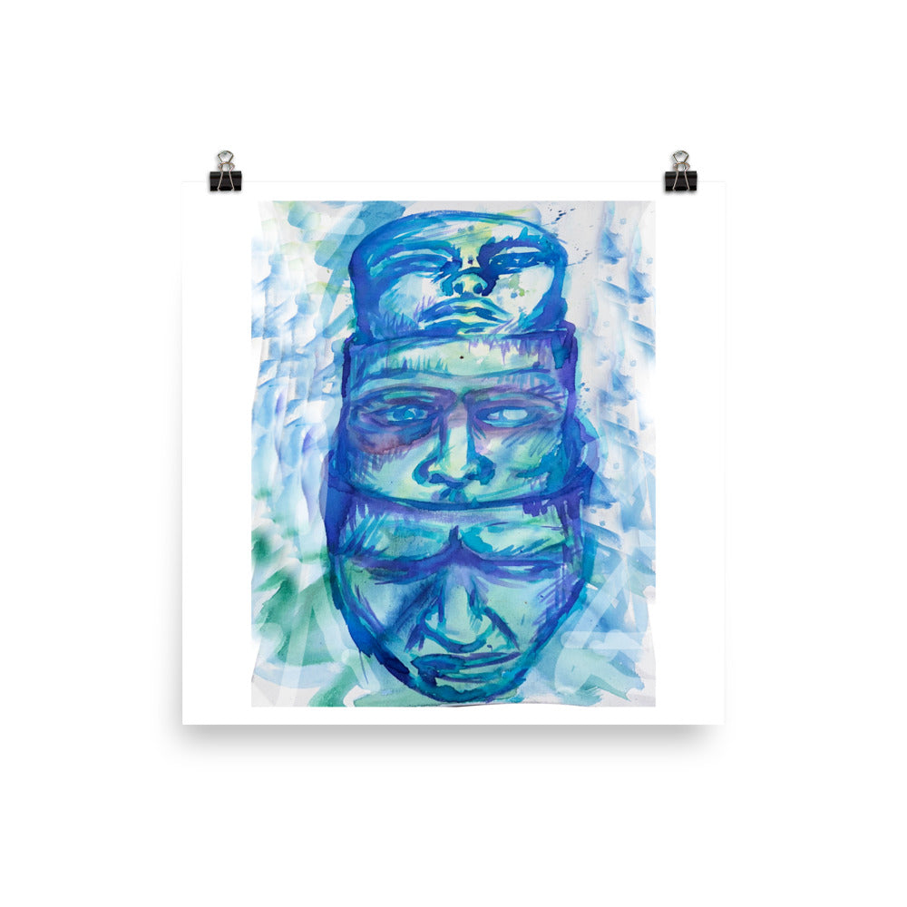 Triple Face Matte Print Poster - mudfm