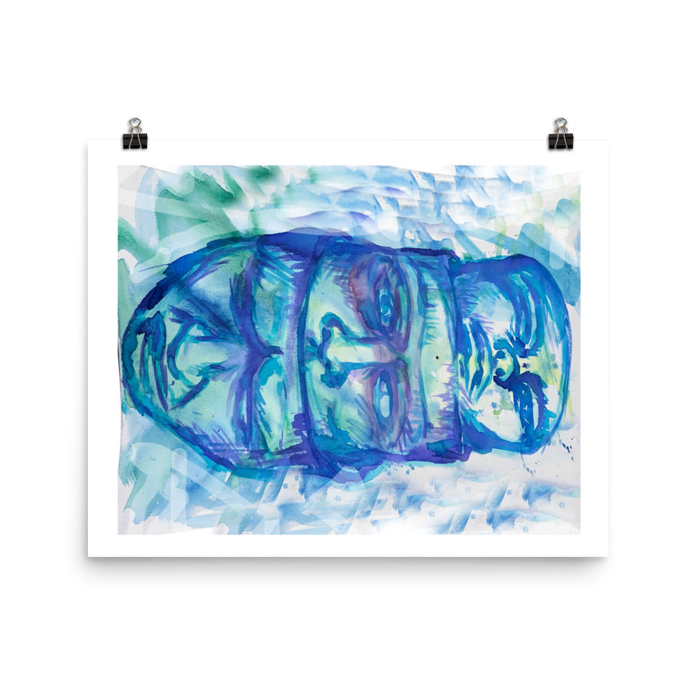 Triple Face Matte Print Poster - mudfm