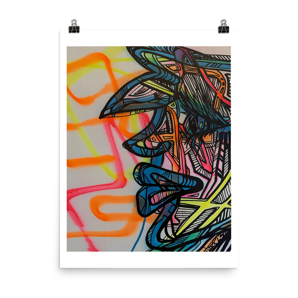 Graff Girl Print/Poster - mudfm