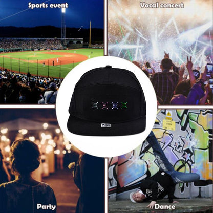 LED APP Controlled Baseball Cap - mudfm