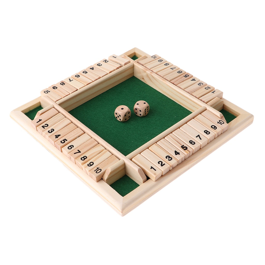 Shut the Box - Wooden Dice Game