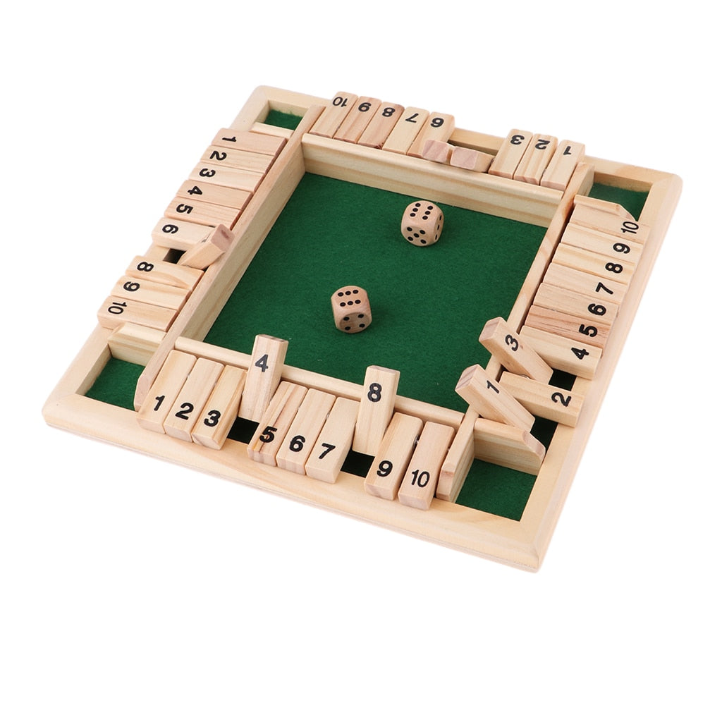 Shut the Box - Wooden Dice Game