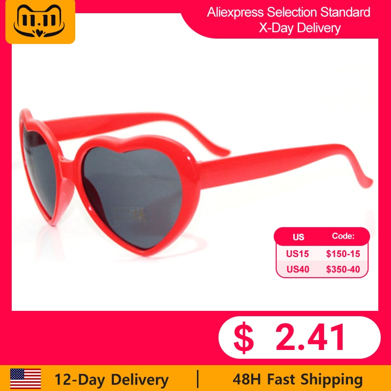 Heart Shape Sunglasses with Heart Shapes - mudfm