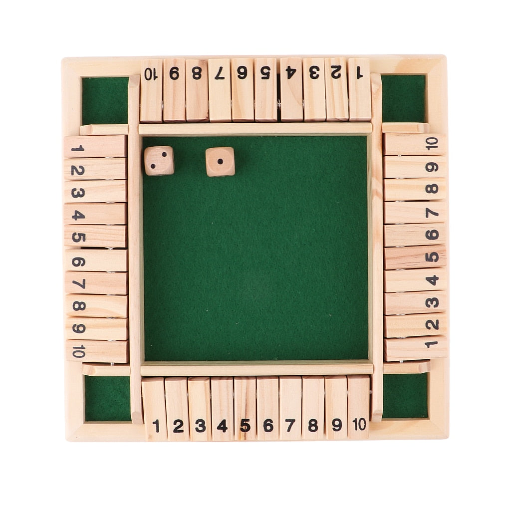 Shut the Box - Wooden Dice Game