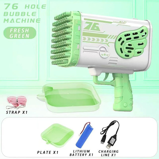 Bubble Machine with Lights - mudfm