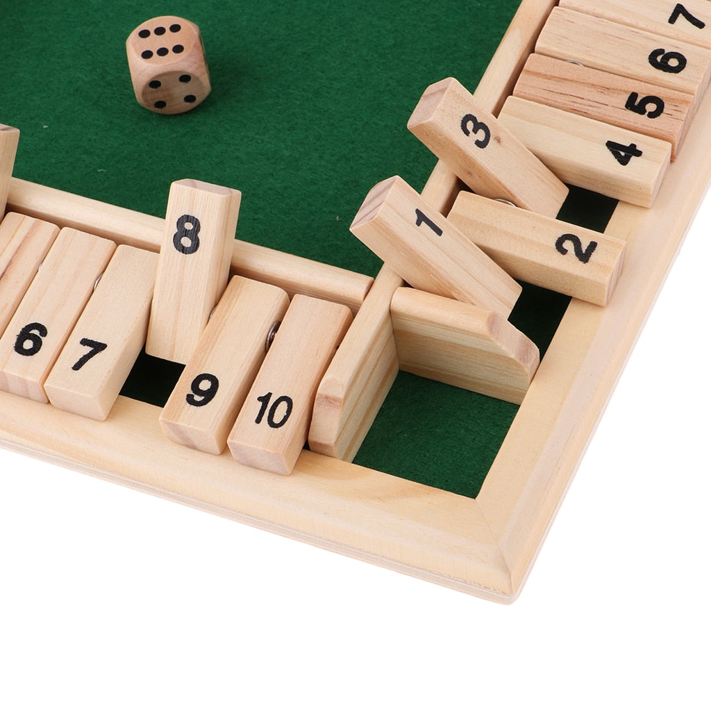 Shut the Box - Wooden Dice Game