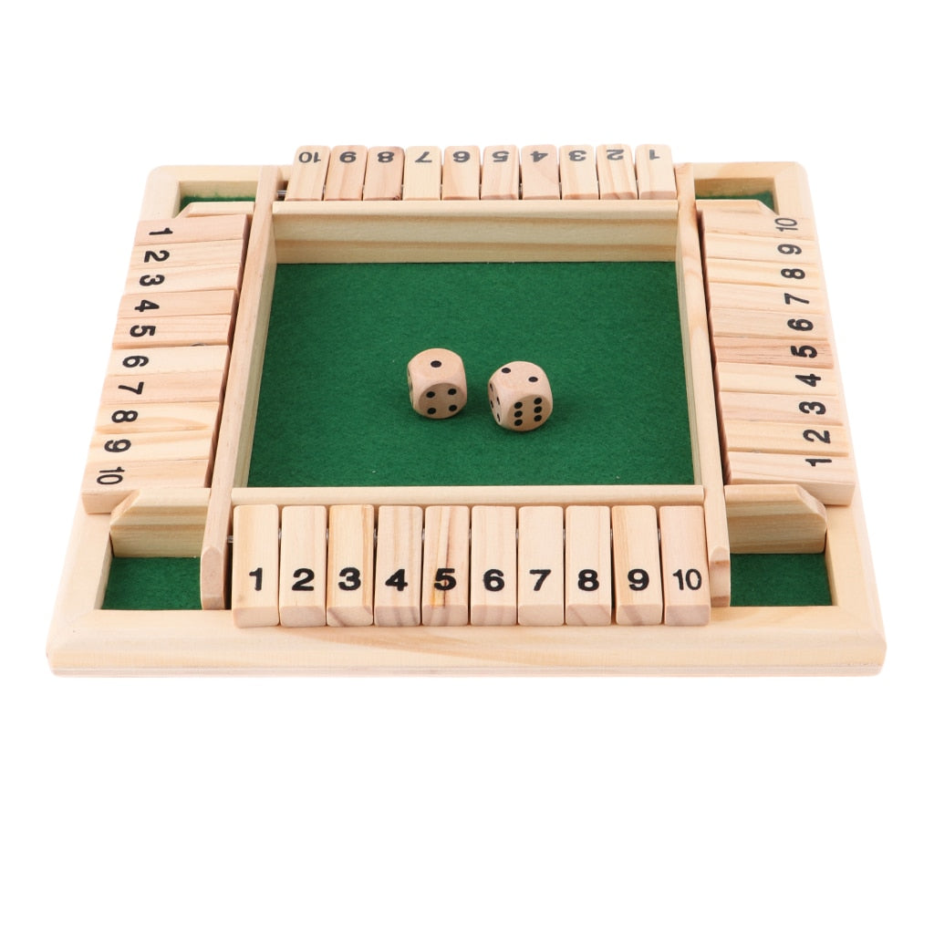 Shut the Box - Wooden Dice Game