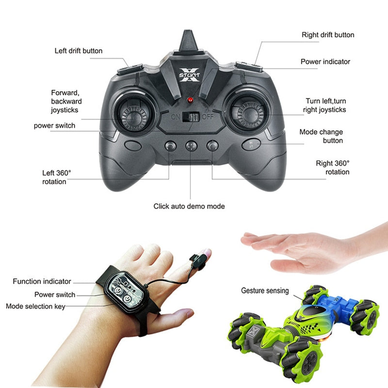 4WD RC Stunt Car 2.4G Radio Remote Control with Jedi Control