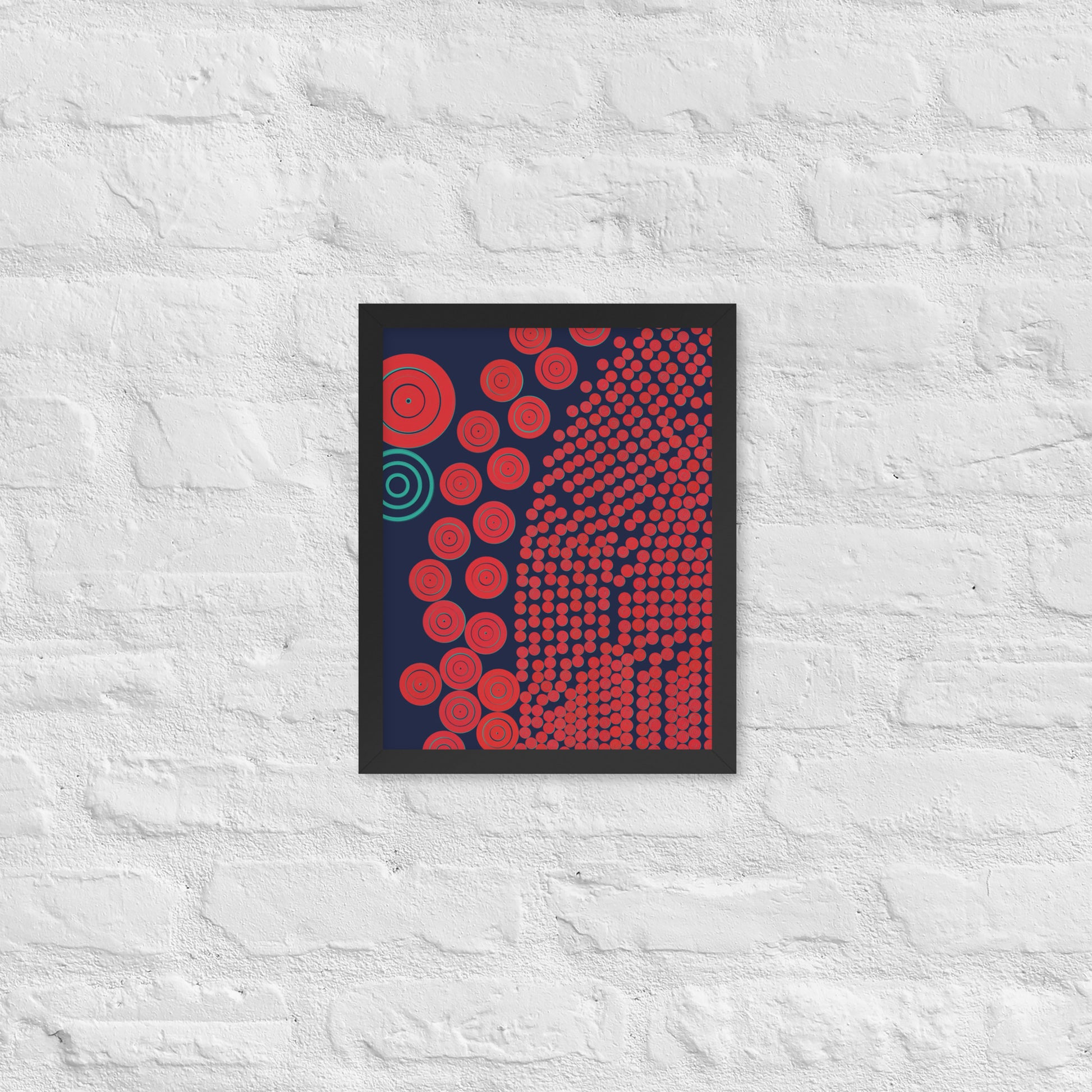 Donuts - Framed poster - mudfm