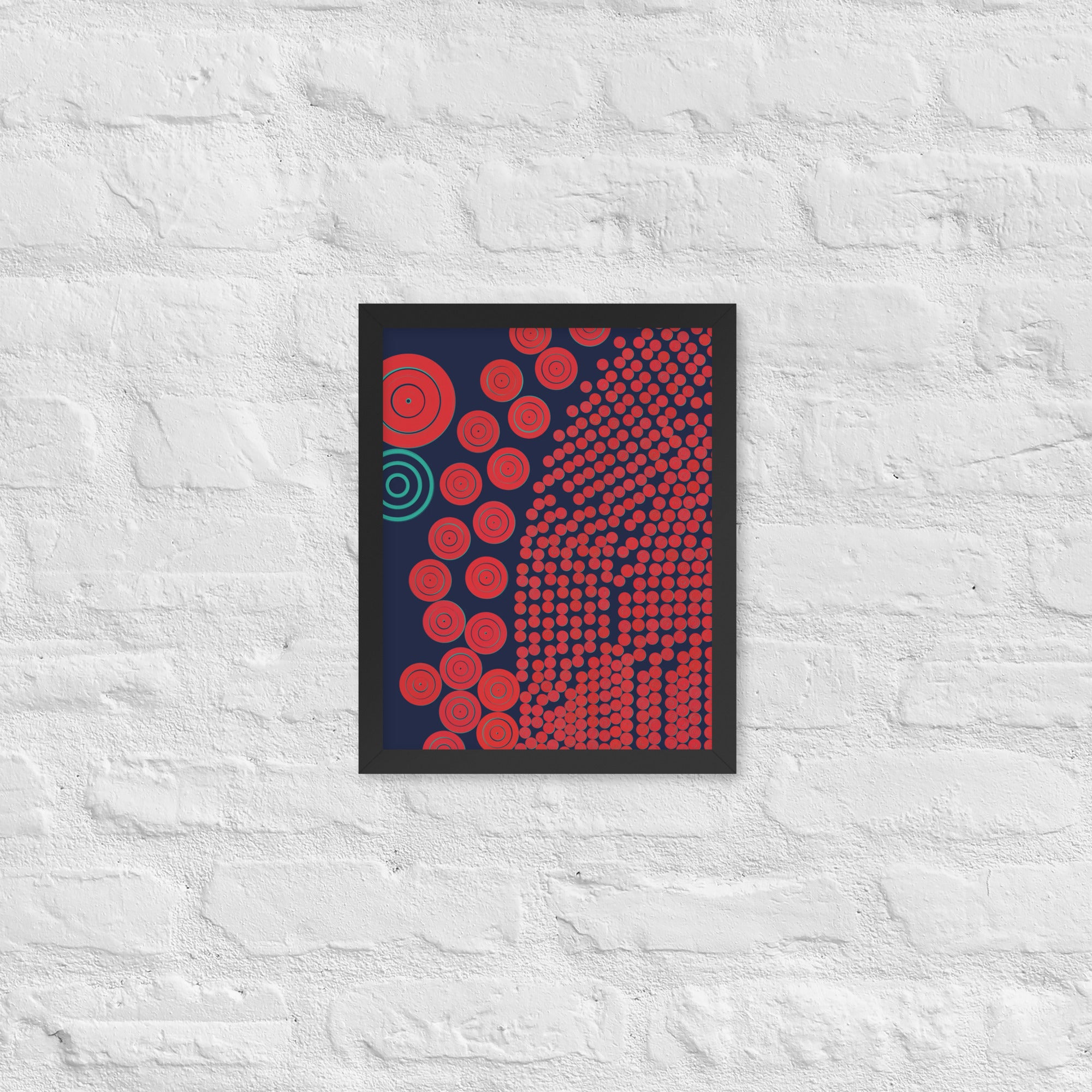 Donuts - Framed poster - mudfm