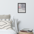Waves Come Crashing - Framed poster - mudfm
