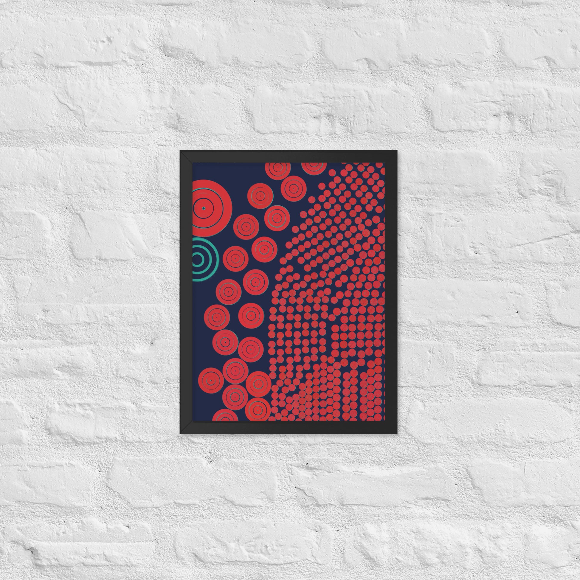 Donuts - Framed poster - mudfm