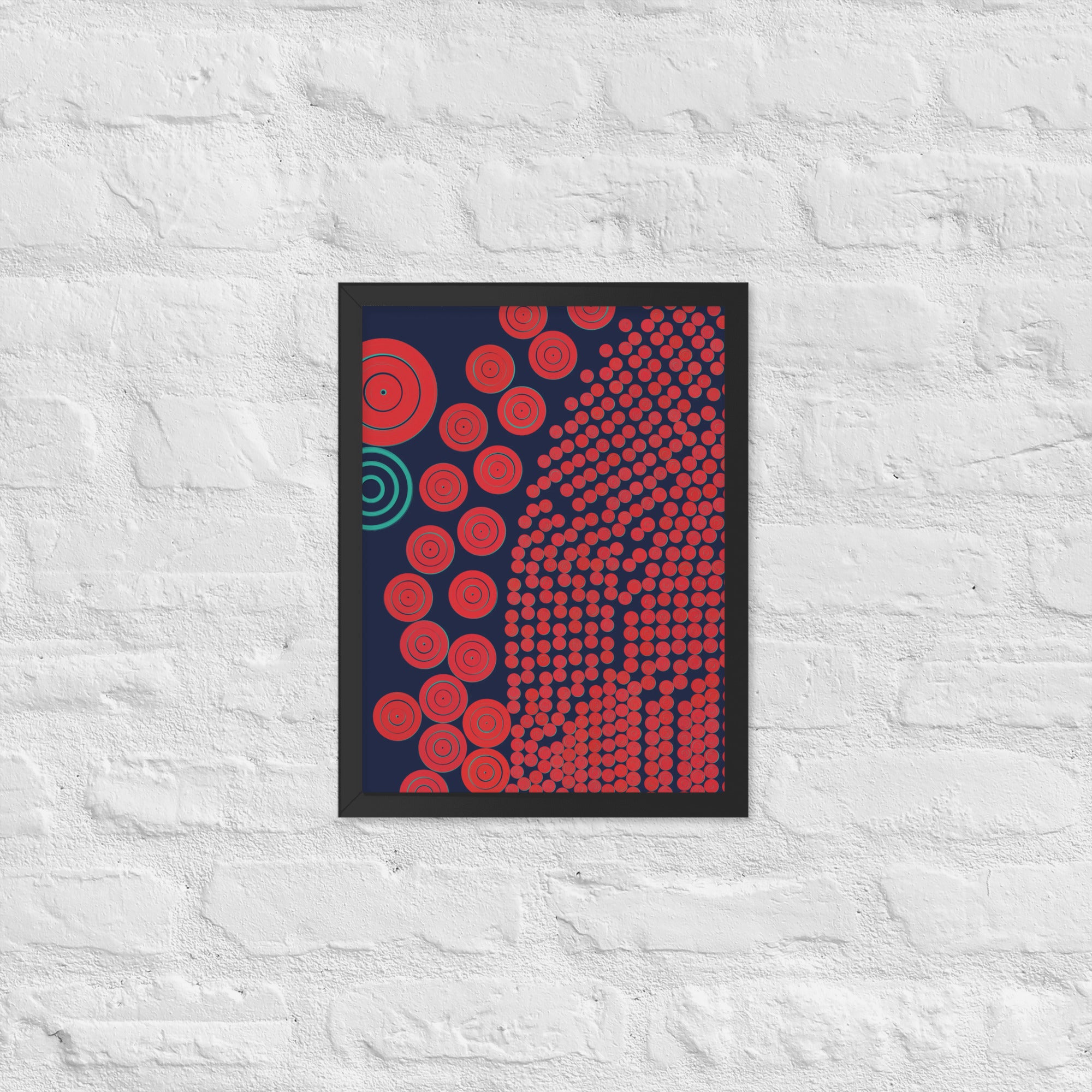 Donuts - Framed poster - mudfm
