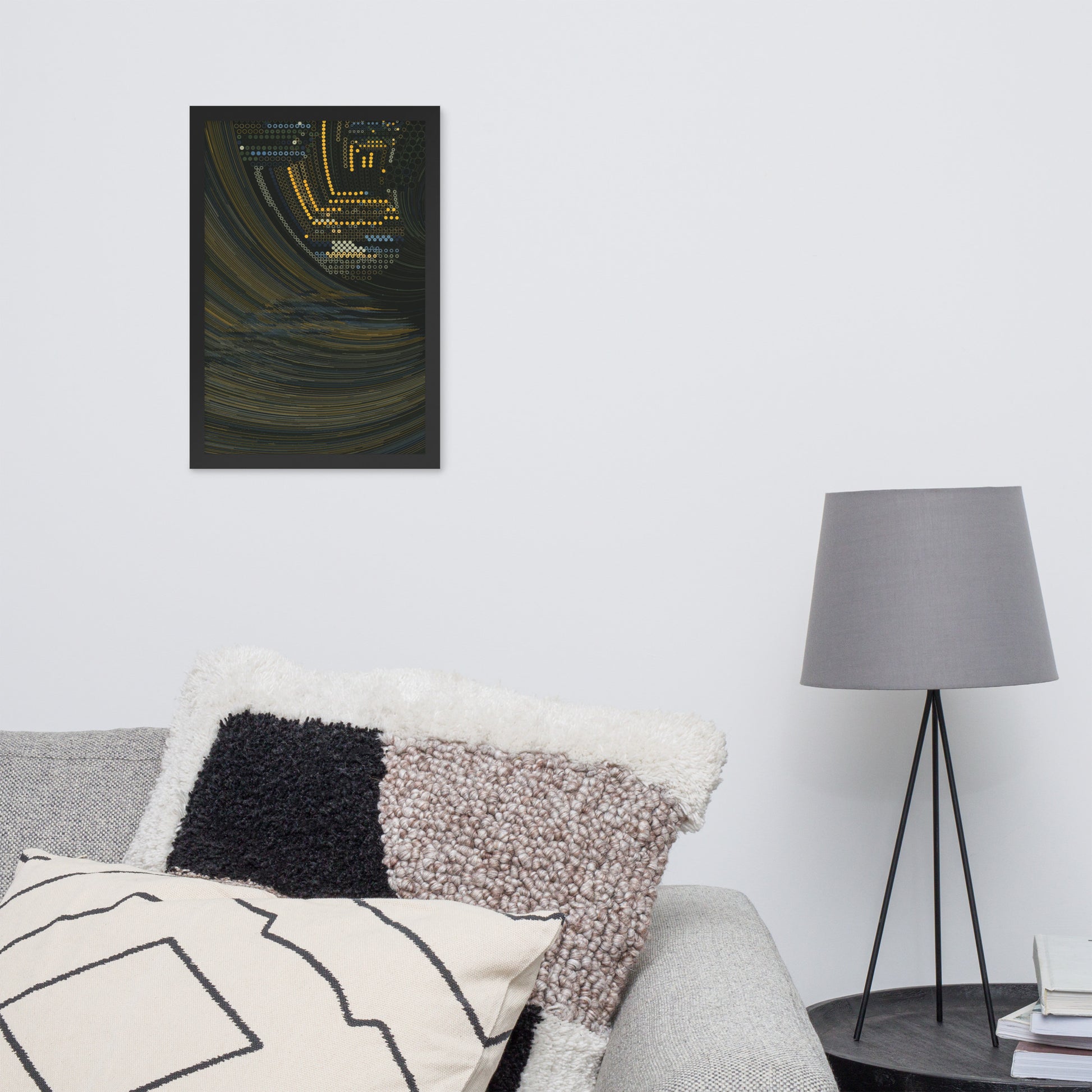 Coded at Sea - Framed poster - mudfm
