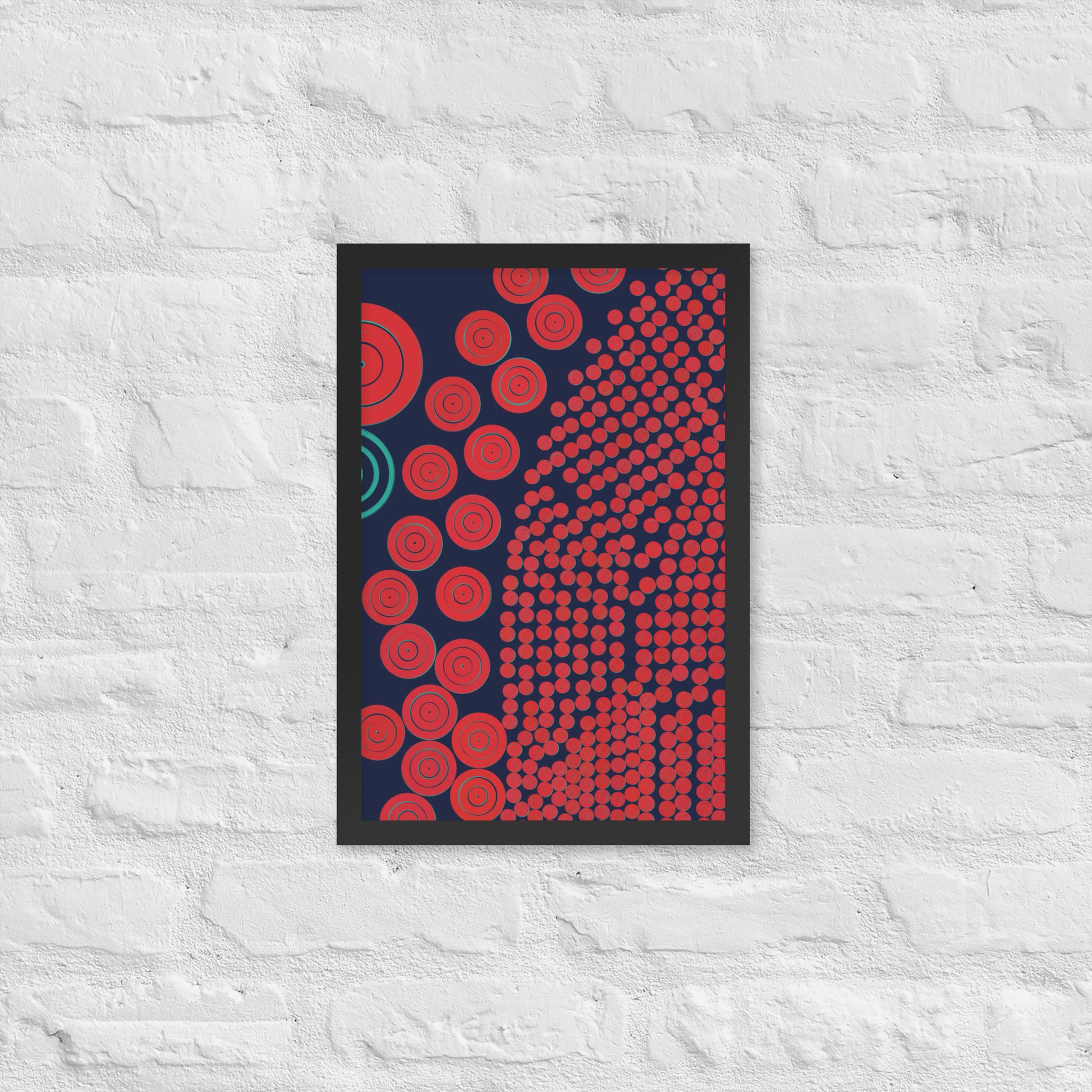 Donuts - Framed poster - mudfm